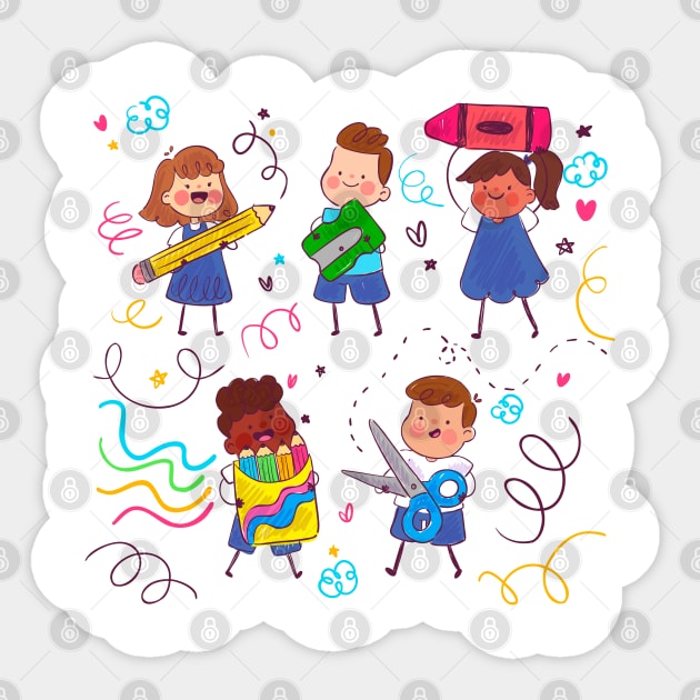 Happy Back to School Sticker by Lovely Arts